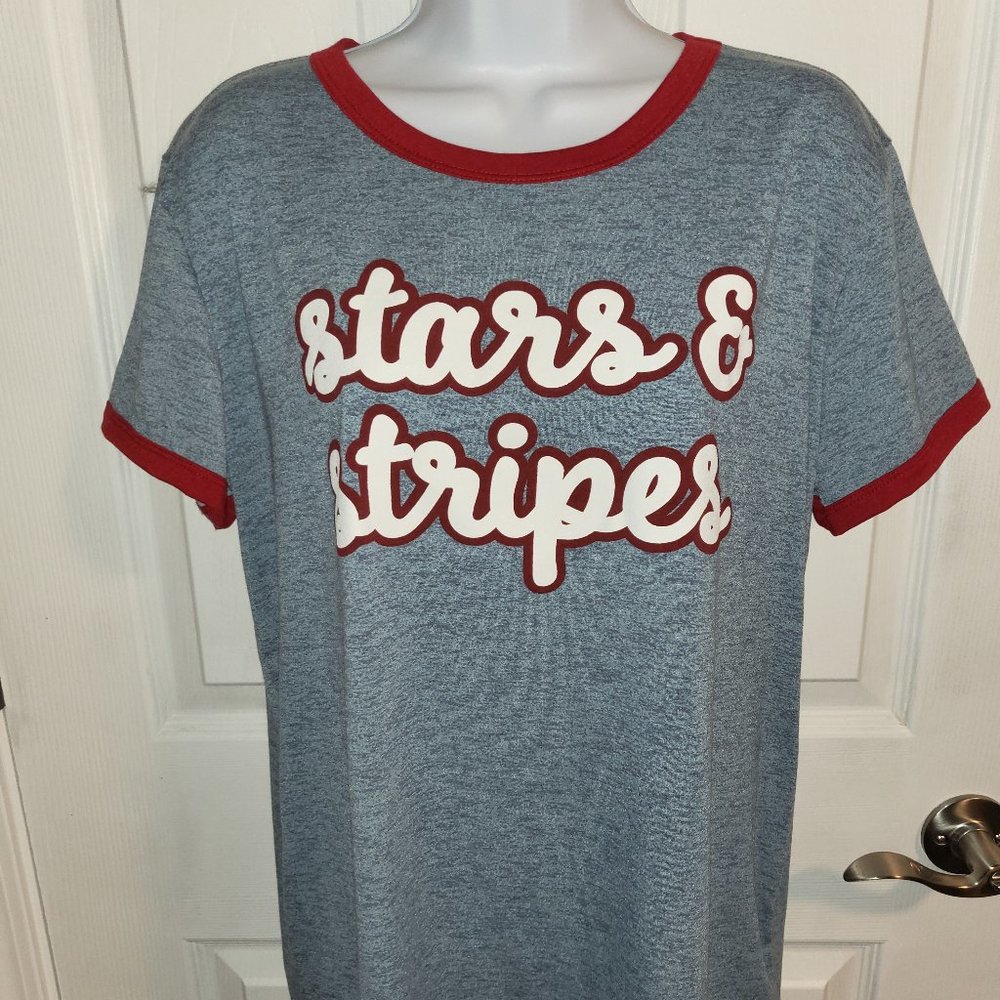 Lularoe Liv Stars & Stripes Tshirt Sz L NWT